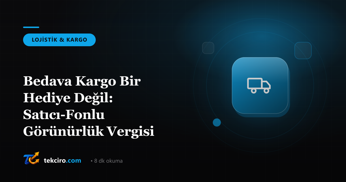 Bedava Kargo Bir Hediye Değil: Satıcı-Fonlu Görünürlük Vergisi