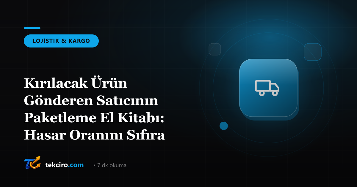 Kırılacak Ürün Gönderen Satıcının Paketleme El Kitabı: Hasar Oranını Sıfıra Yaklaştırmak