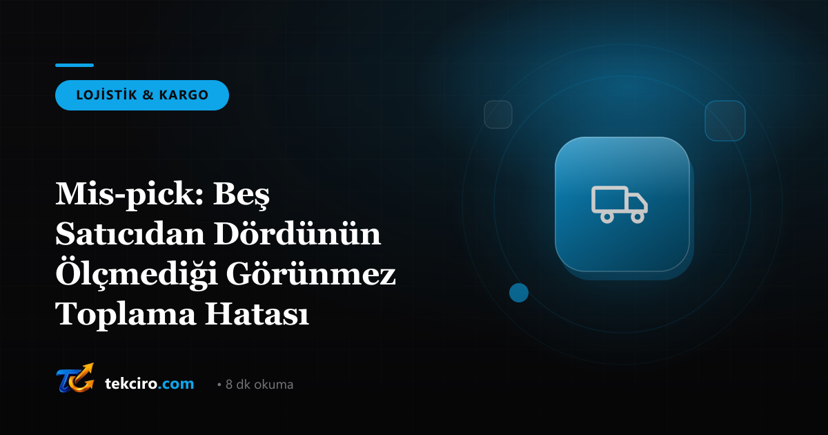 Mis-pick: Beş Satıcıdan Dördünün Ölçmediği Görünmez Toplama Hatası